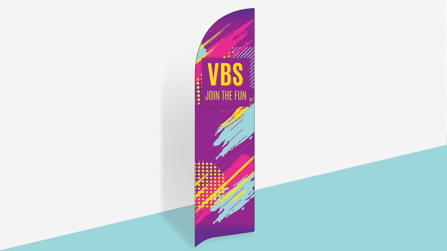VBS Neon Flag Banner