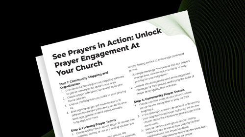 See Prayer in Action: Unlock Prayer Engagement At Your Church